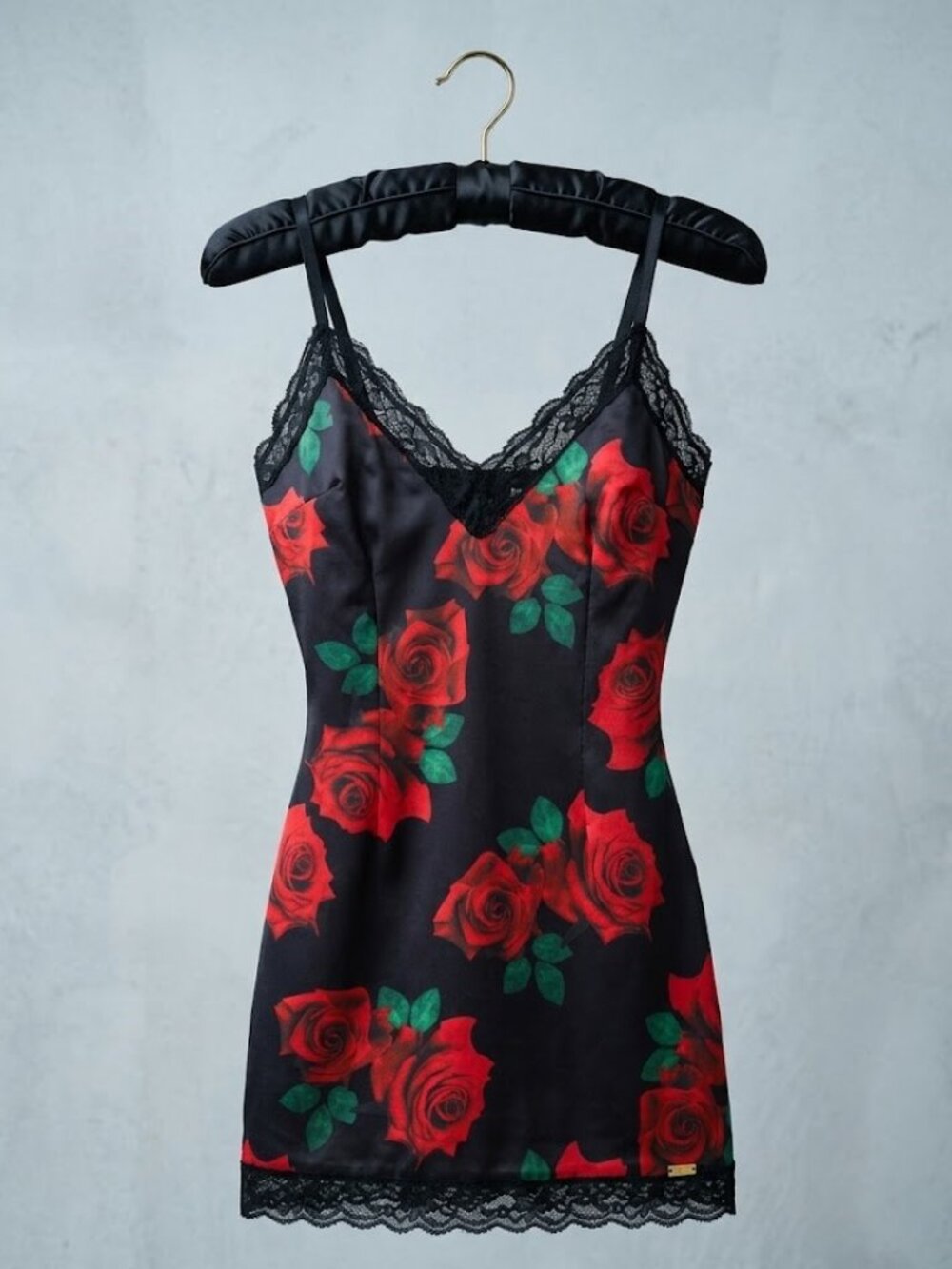 Romantic Lace Trimmed Baby Doll Chemise Lingerie